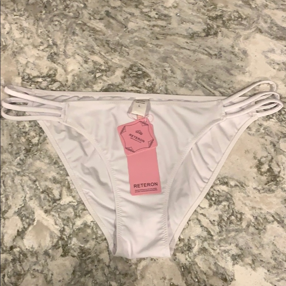 Reteron white bikini bottoms